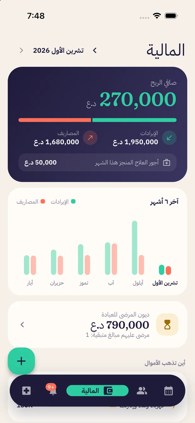 شاشة المالية